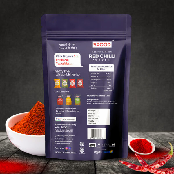 Resham Kashmiri Red Chilli Powder 500 Gram - Image 8
