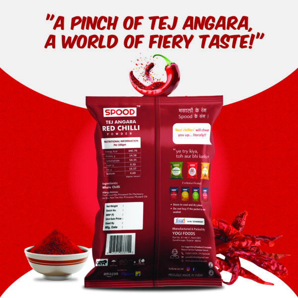 Tej Angara Red Chilli Powder 100 Gram - Image 4